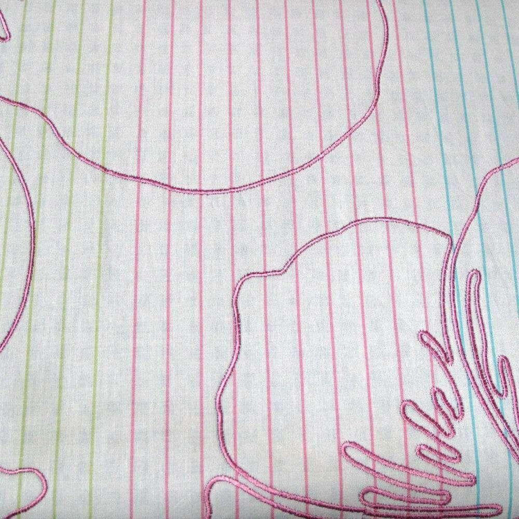 250TC Cotton Palila Yarn Dyed Aqua Quilt Cover Set Queen - Magdasmall