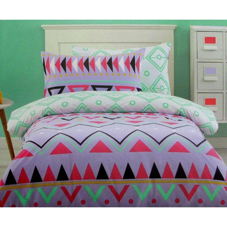 250TC Tribal Dream 100% Cotton Quilt Cover Set Single - Magdasmall