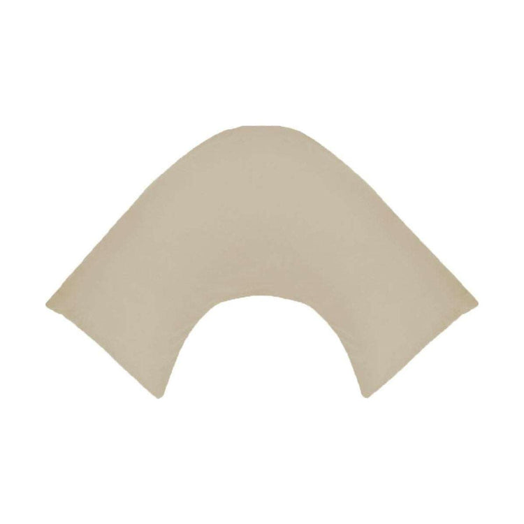 280TC Polyester Cotton V Shape Pillowcase Latte - Magdasmall