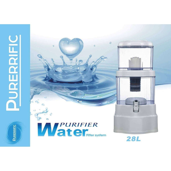 28L Benchtop 8 Stage Water Filter - Ceramic Carbon Mineral Stone Silica Purifier - Magdasmall