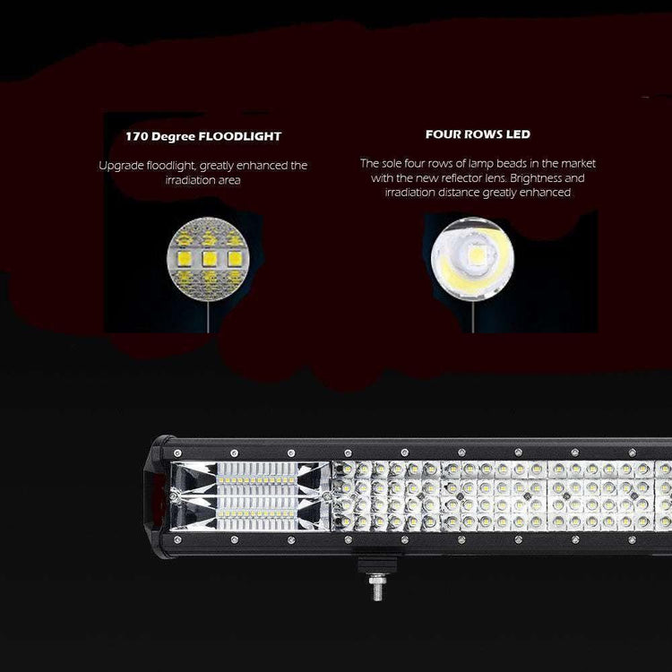 28 inch Philips LED Light Bar Quad Row Combo Beam 4x4 Work Driving Lamp 4wd - Magdasmall