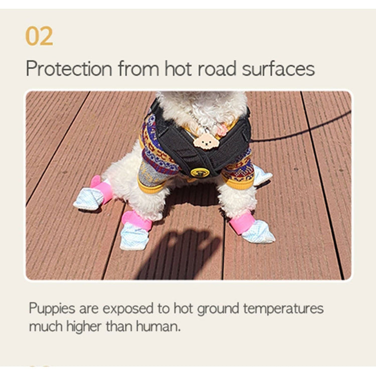 28pc X Dog Shoes Waterproof Disposable Boots Anti-Slip Pet Socks S VIOLET - Magdasmall