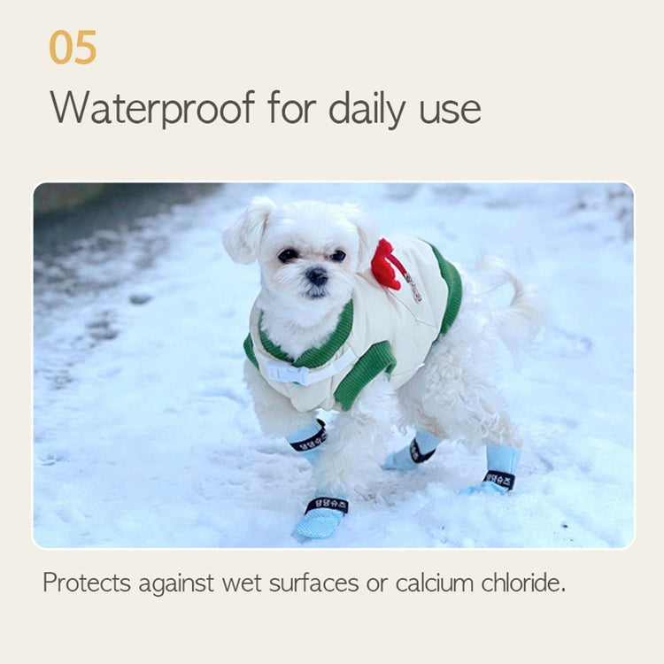 28pc X Dog Shoes Waterproof Disposable Boots Anti-Slip Pet Socks S VIOLET - Magdasmall