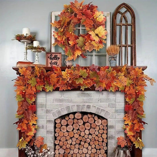 2M Artificial Fall Maple Leaf Garland - Magdasmall