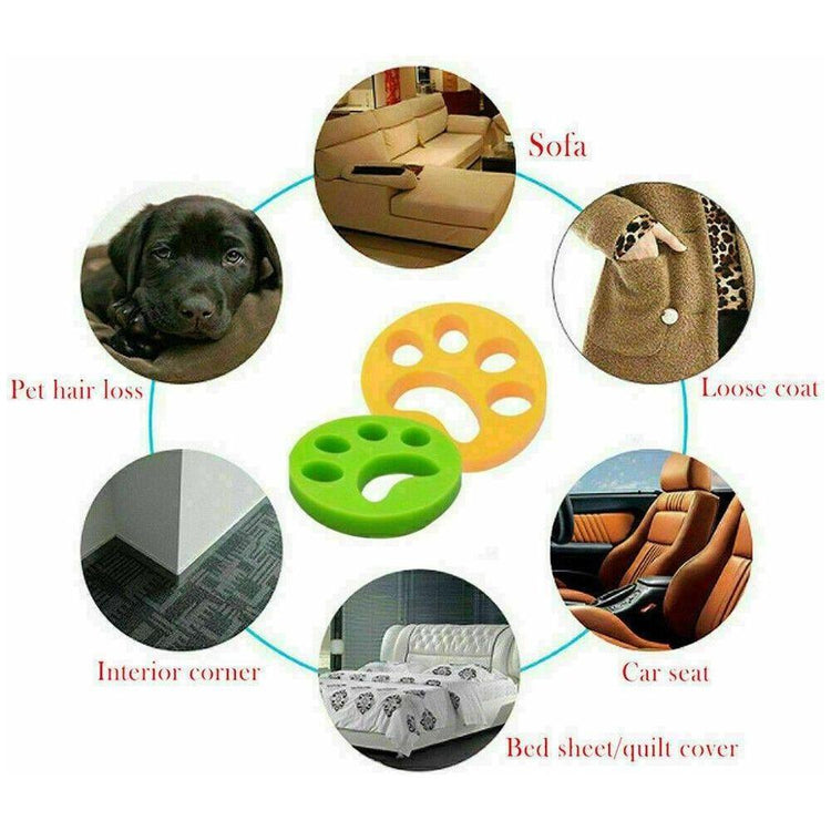 2Pcs Pet Hair Remover Floating Fur Catcher Laundry Lint Dog Cat Washing Machine - Magdasmall
