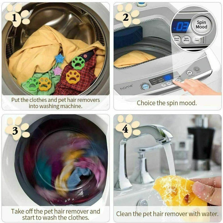 2Pcs Pet Hair Remover Floating Fur Catcher Laundry Lint Dog Cat Washing Machine - Magdasmall