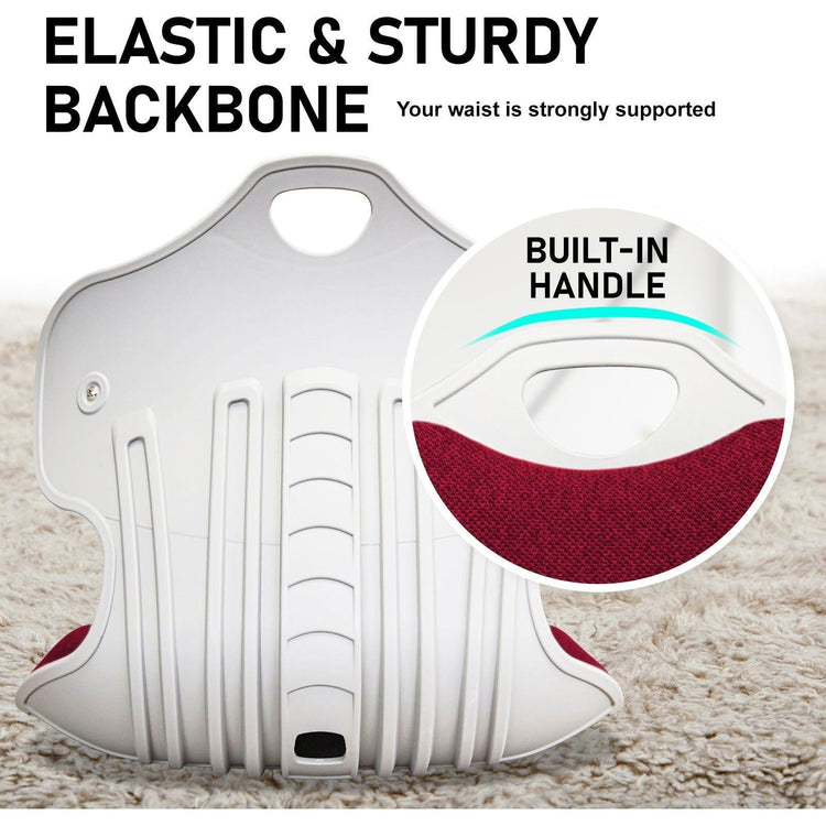 2X Slender Chair Posture Correction Seat Floor Lounge Padded Stackable RED - Magdasmall