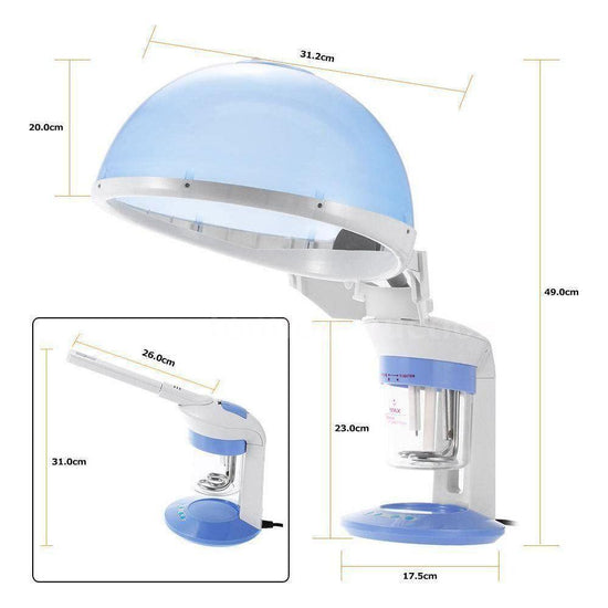 2 In 1 Facial and Hair Steamer Face Skin Portable Table Top Steam Ozone Machine - Magdasmall