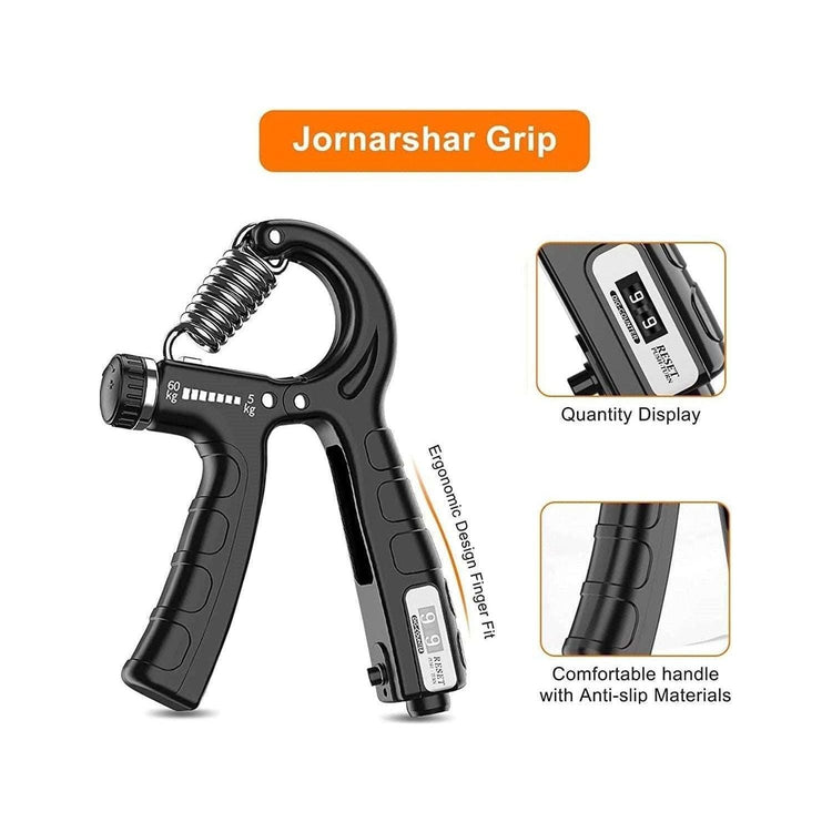 2 Pack Adjustable Hand Grip Strengthener for Hand Grip Strength and Wrist Rehabilitation (Resistance 5-60 kg) - Magdasmall