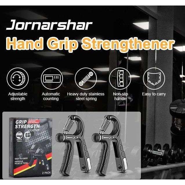 2 Pack Adjustable Hand Grip Strengthener for Hand Grip Strength and Wrist Rehabilitation (Resistance 5-60 kg) - Magdasmall