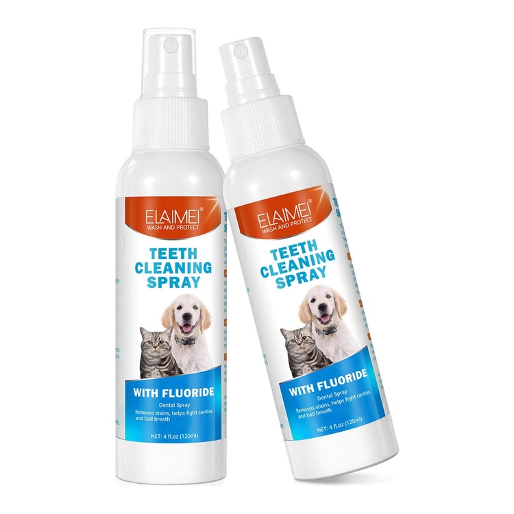2 Pcs Pet Oral Breath Freshener Spray | Eliminates Bad Breath | Dental Care for Dogs & Cats - Magdasmall