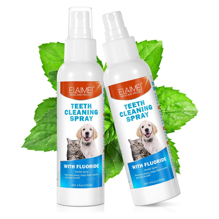 2 Pcs Pet Oral Breath Freshener Spray | Eliminates Bad Breath | Dental Care for Dogs & Cats - Magdasmall