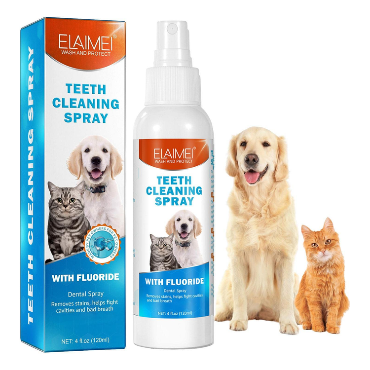 2 Pcs Pet Oral Breath Freshener Spray | Eliminates Bad Breath | Dental Care for Dogs & Cats - Magdasmall
