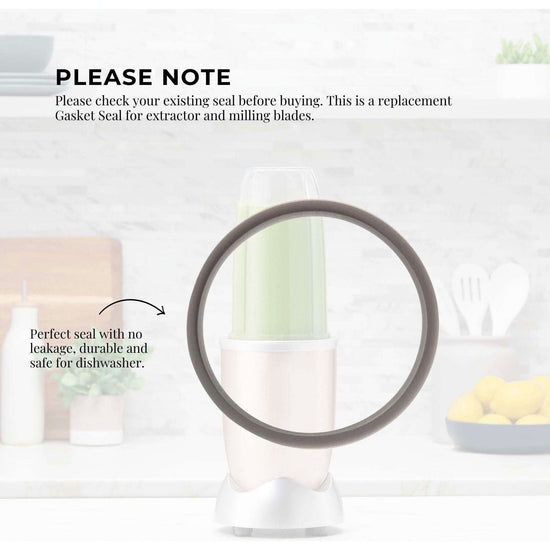 2x For Nutribullet Gasket Seal Grey Ring For 900W - Most 600W 1200W Blade - Magdasmall