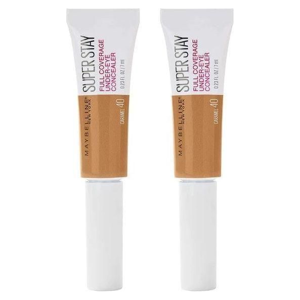 2x Maybelline New York SuperStay 24hr Longwear Liquid Concealer, Caramel 40 - 6ml - Magdasmall