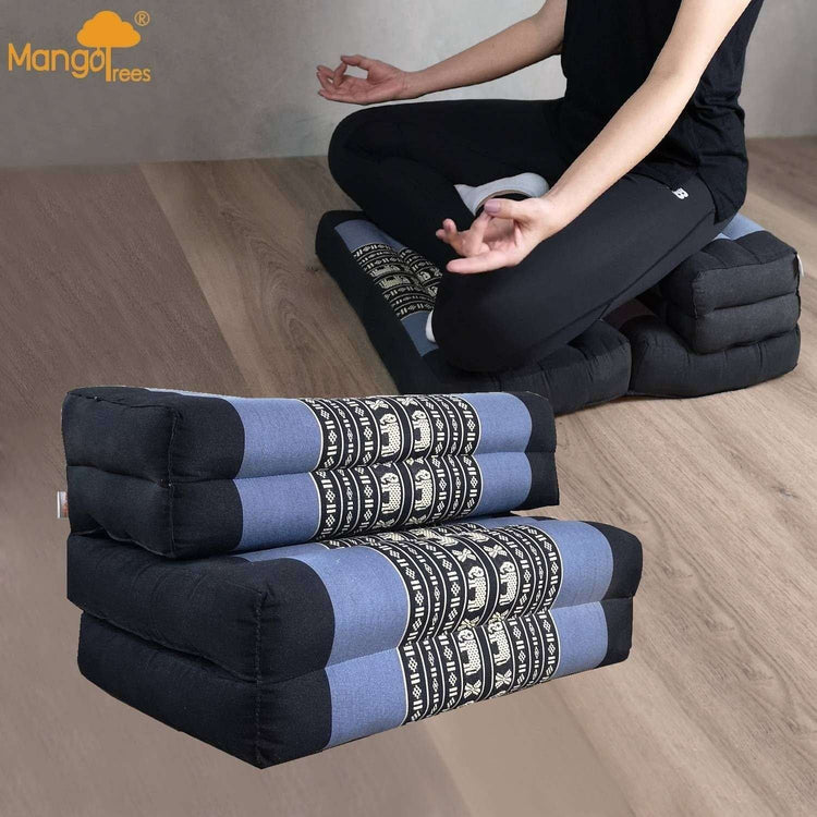 3-Fold Zafu Meditation Cushion Set BlueEle - Magdasmall