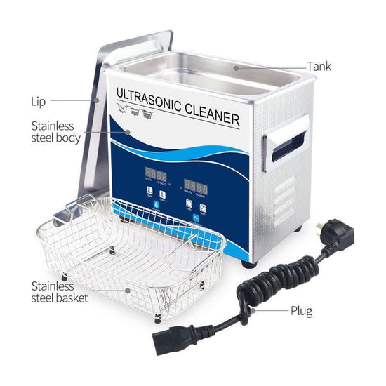 3.2L Digital Ultrasonic Cleaner Jewelry Ultra Sonic Bath Degas Parts Cleaning - Magdasmall