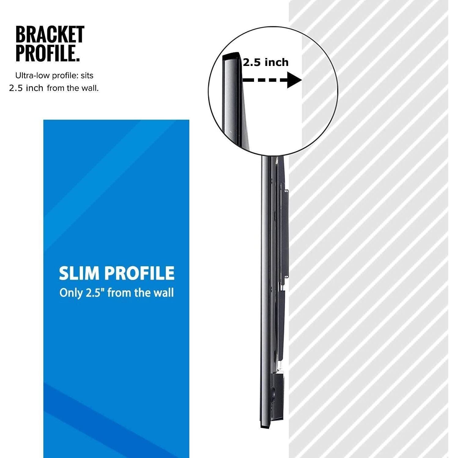 32-70 Inch Fixed TV Wall Mount Bracket TV Bracket Wall Mount up to 75KG - Magdasmall