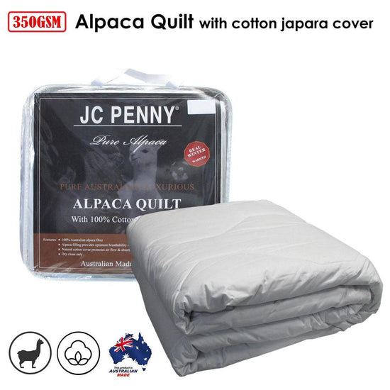 350GSM Alpaca Quilt with Cotton Japara Cover - Double - Magdasmall