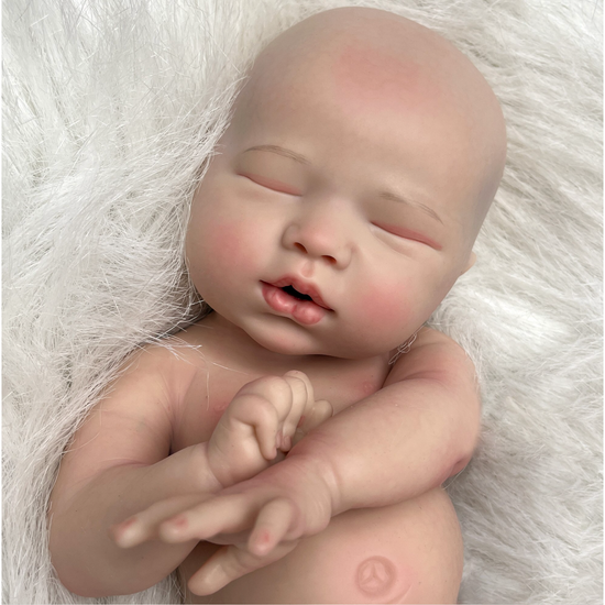 35cm Reborn Baby Dolls Full Silicone Baby Doll-Drink-Wet System-Painted-Handmade