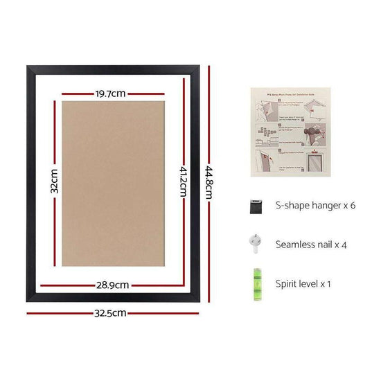 3 PCS Photo Frame Wall Set A3 Picture Home Decor Art Gift Present Black - Magdasmall