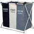 3 in 1 Large 135L Laundry Clothes Hamper Basket with Waterproof bags and Aluminum Frame (Multi) - Magdasmall