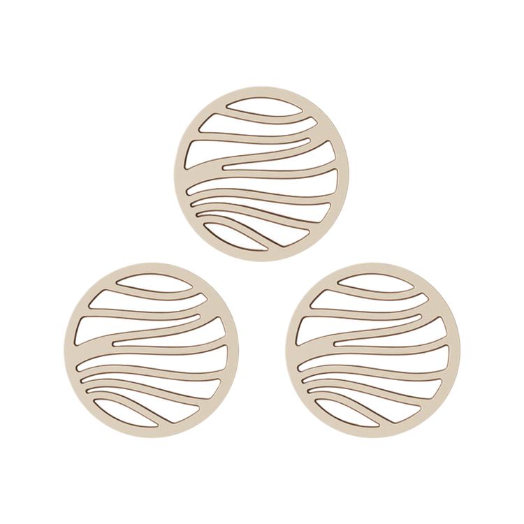 3 pieces of double-layer bowl and dish anti slip circular insulation pad (without bracket) - Magdasmall