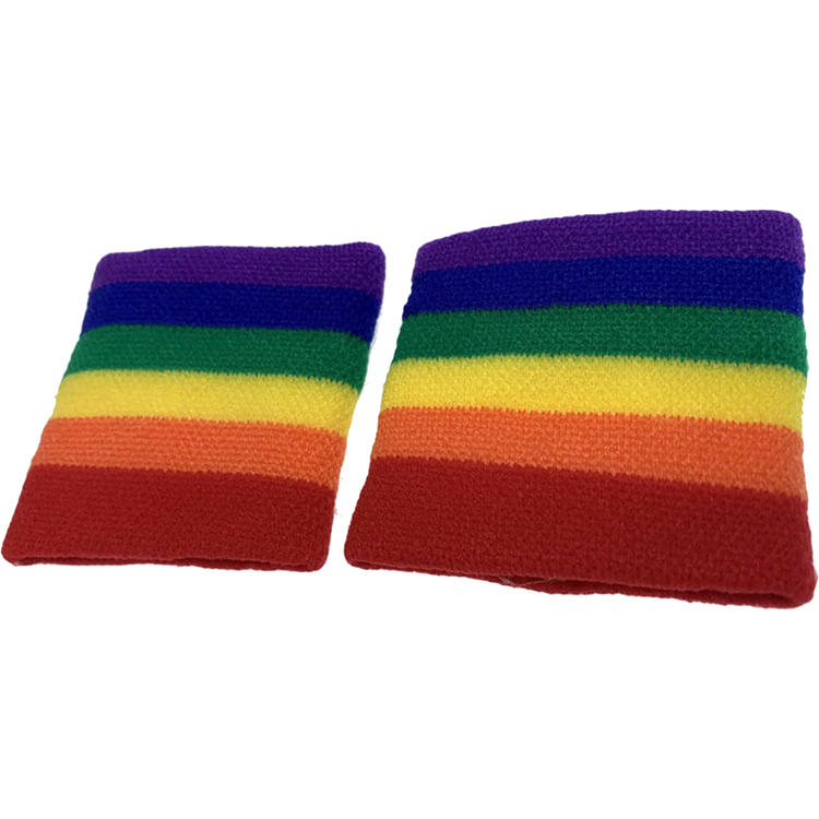 3pcs Set LGBT Rainbow Stripe Tie + Scarf + Wristbands Gay Pride Lesbian Party - Magdasmall