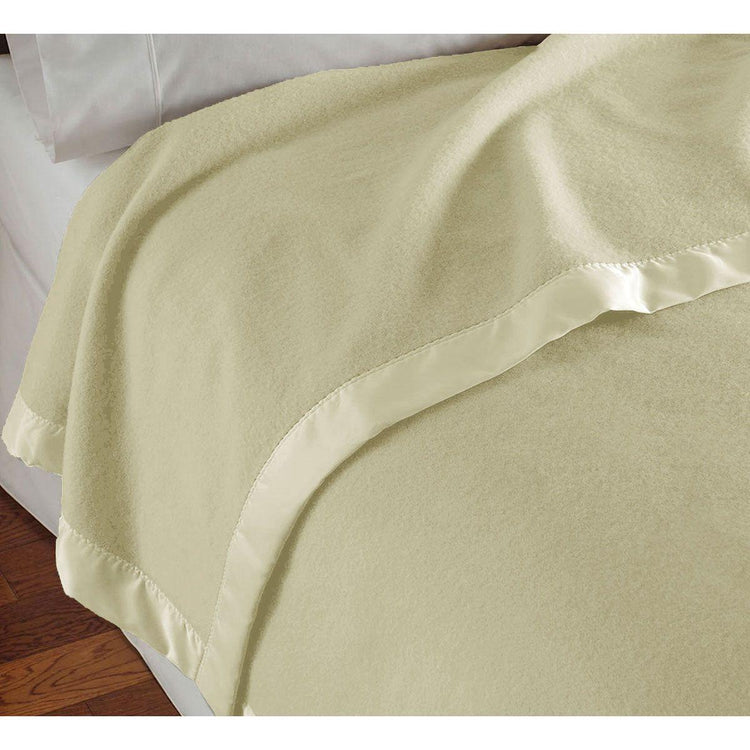 400GSM Luxury Wool Blanket Cream Queen - Magdasmall