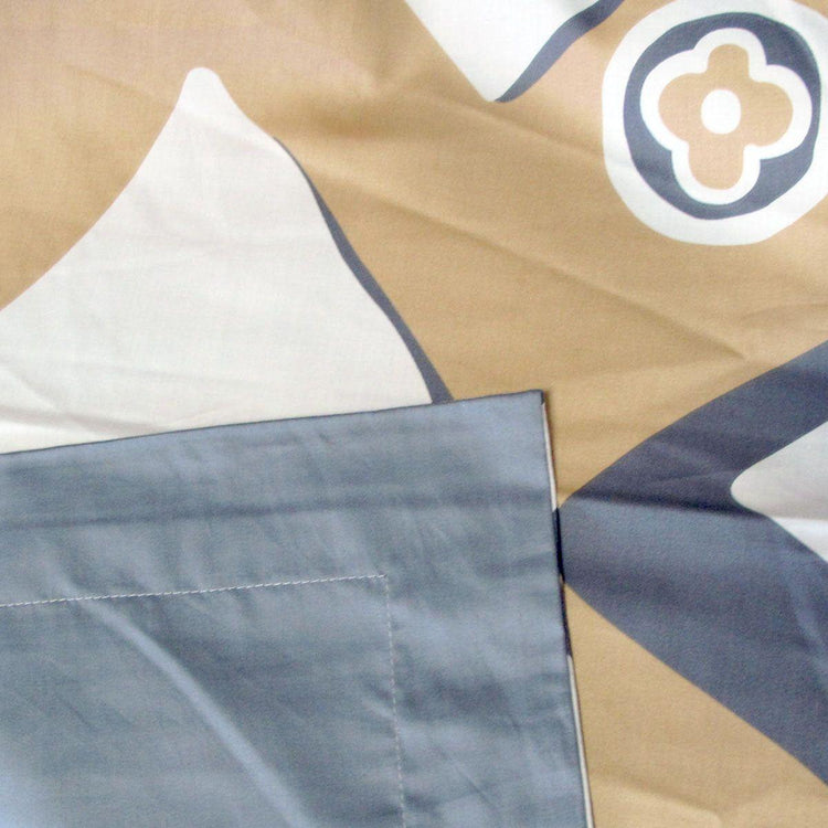 400TC Cotton Sateen Quilt Cover Set Modern Art Queen - Magdasmall