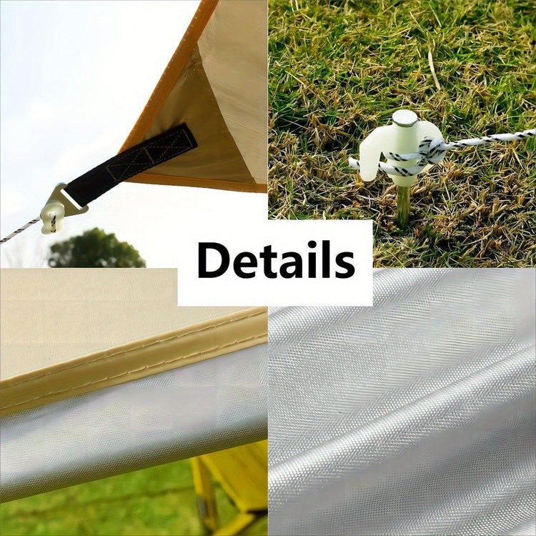 400*300 cm Naturehike Cloud Up 2-3 Person Backpacking Tent Tarp - Waterproof, UV Protection, Sunshade Canopy Shelter for Camping, Hiking, Picnic - Magdasmall