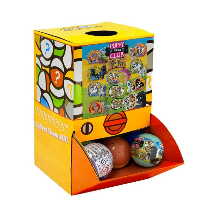 40X Puppy Club Lucky Horses Toy Capsules 50mm Collectible Gacha in Display Box - Magdasmall