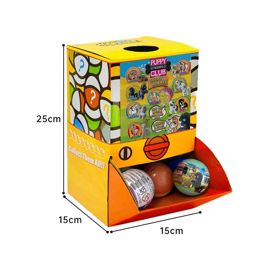 40X Puppy Club Lucky Horses Toy Capsules 50mm Collectible Gacha in Display Box - Magdasmall