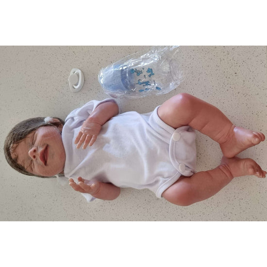 48cm Full Body Vinyl Baby Reborn "April"  Painted Newborn Baby Waterproof - Magdasmall