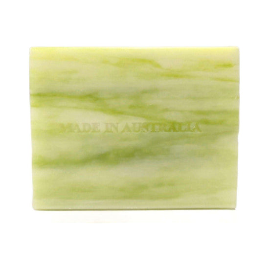 4x 100g Plant Oil Soap Basil Lime Mandarin Scent Pure Natural Vegetable Base Bar - Magdasmall