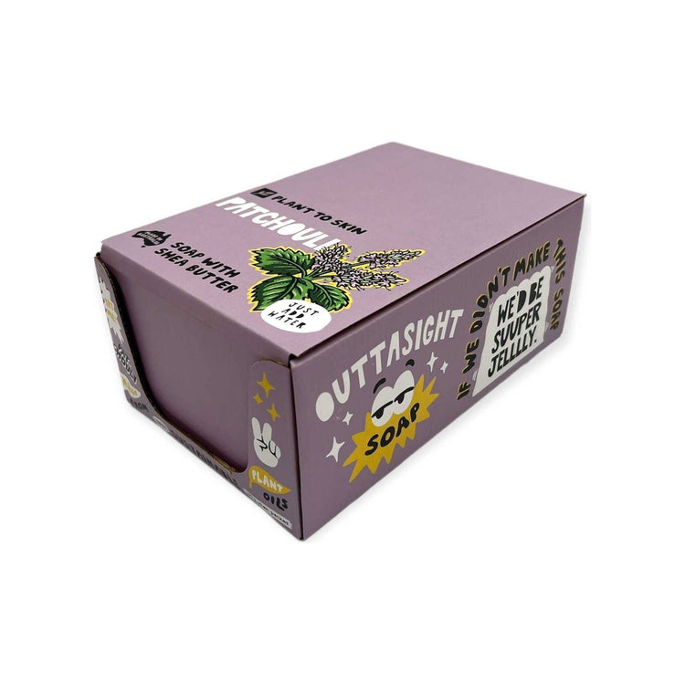 4x 100g Plant Oil Soap Patchouli Scented - Pure Natural Vegetable Bar - Magdasmall