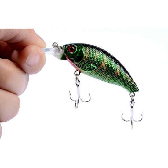 4x 7.5cm Popper Crank Bait Fishing Lure Lures Surface Tackle Saltwater - Magdasmall