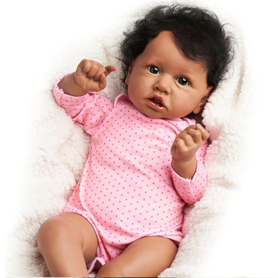 50.8cm Reborn Baby-Heartbeat & Coos-Vinyl Doll -Cloth Body-Painted Baby-Handmade - Magdasmall
