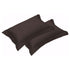 500TC Pair of Egyptian Cotton Tailored Standard Pillowcases Chocolate - Magdasmall