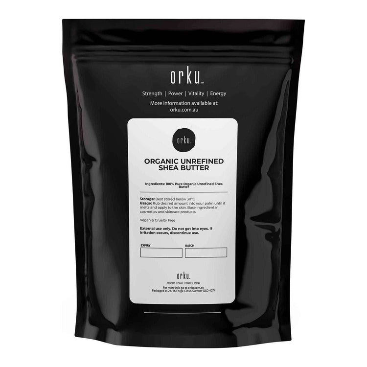 500g Organic Unrefined Shea Butter - Raw Pure African Karite Chunks For Skin - Magdasmall