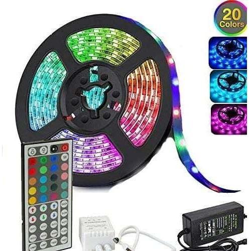5050 RGB LED Strip Lights Waterproof SMD 300 IP65 5m 12V 44key IR Controller - Magdasmall