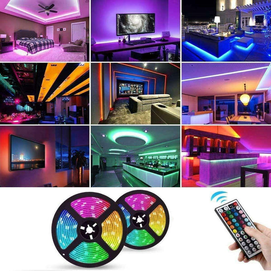 5050 RGB LED Strip Lights Waterproof SMD 300 IP65 5m 12V 44key IR Controller - Magdasmall