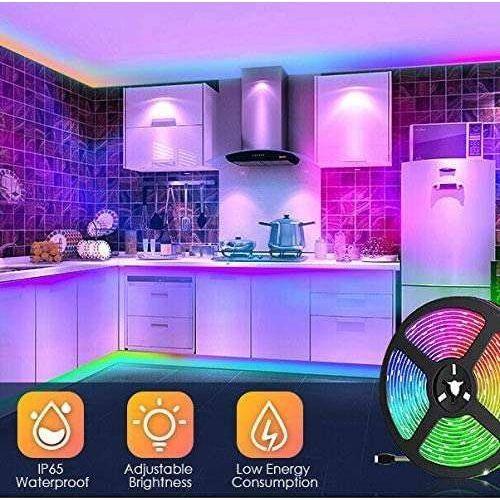5050 RGB LED Strip Lights Waterproof SMD 300 IP65 5m 12V 44key IR Controller - Magdasmall