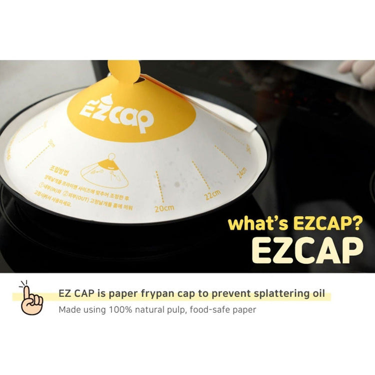 50X Paper Lid for Frypan Disposable Cooking Pan Cap Oli Splash Protection - Magdasmall
