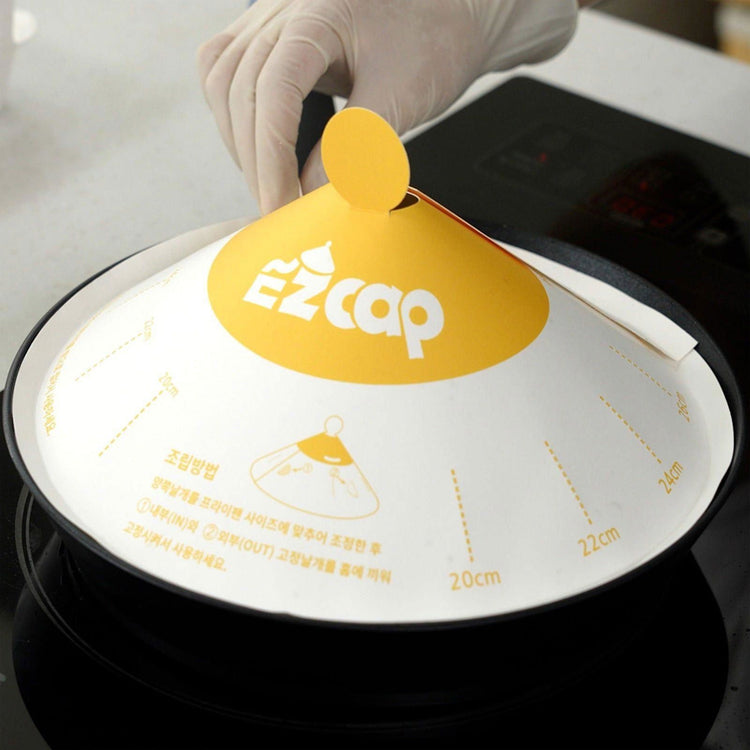 50X Paper Lid for Frypan Disposable Cooking Pan Cap Oli Splash Protection - Magdasmall