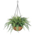 55cm UV Potted Fern Artificial Hanging Basket (Indoor / Outdoor) - Magdasmall