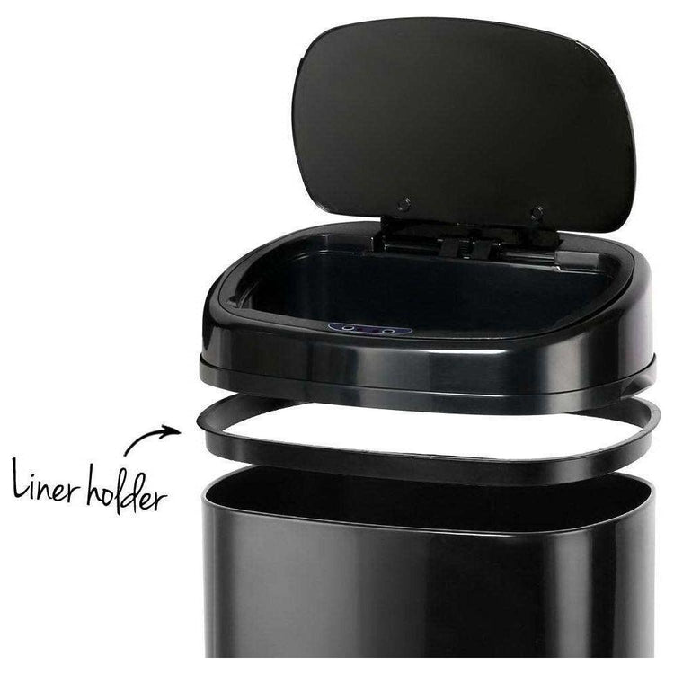 58L Motion Sensor Rubbish Bin - Black - Magdasmall