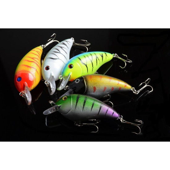 5x 8.5cm Popper Crank Bait Fishing Lure Lures Surface Tackle Saltwater - Magdasmall