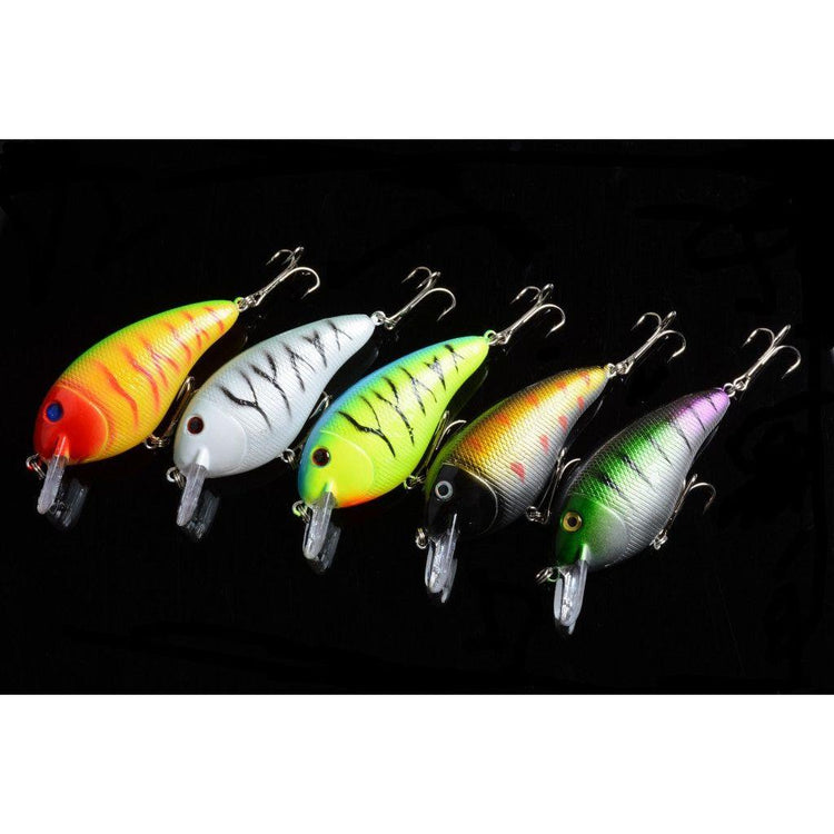 5x 8.5cm Popper Crank Bait Fishing Lure Lures Surface Tackle Saltwater - Magdasmall