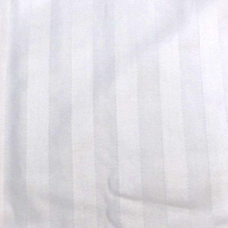 600TC Pair of Wide Self Striped Standard Pillowcases Cream - Magdasmall